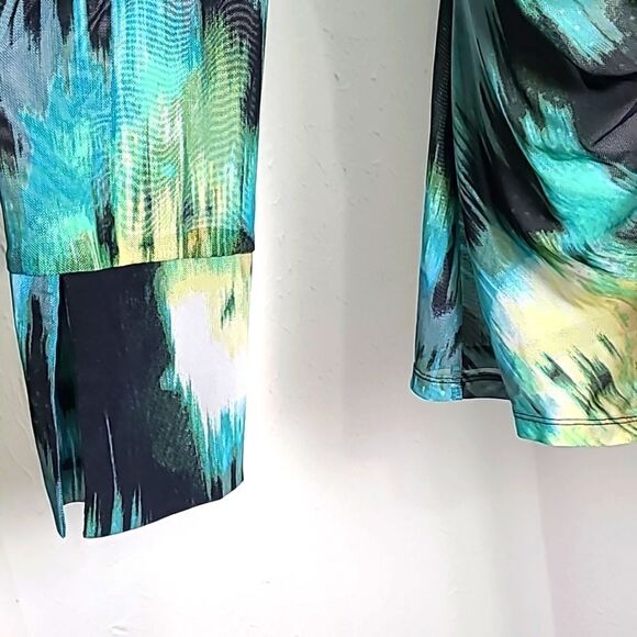 Future Collective Sheer Buttondown Blouse, Ruching Down the Center, Size Medium - Picture 6 of 10